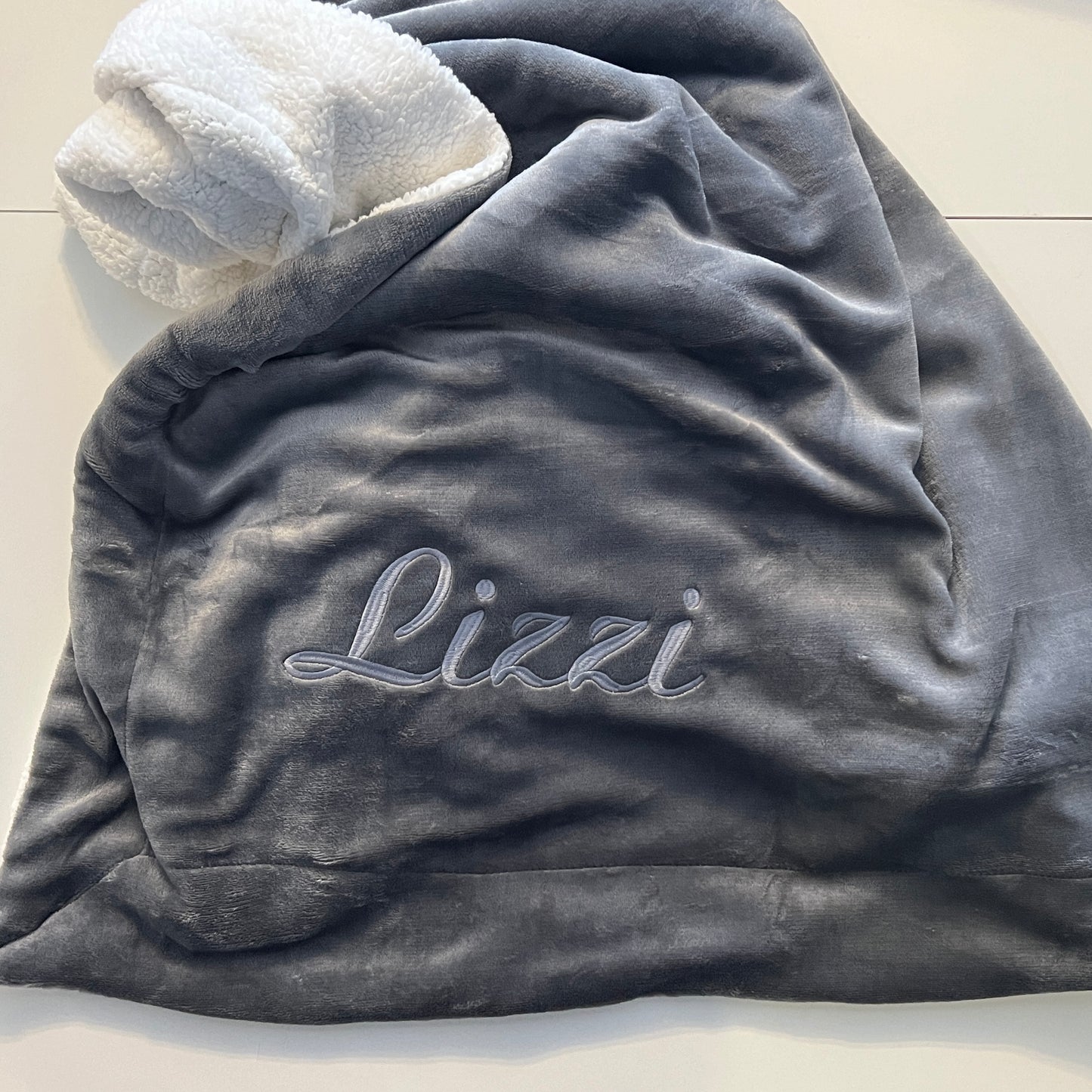 Embroidered Throw (Personalized)