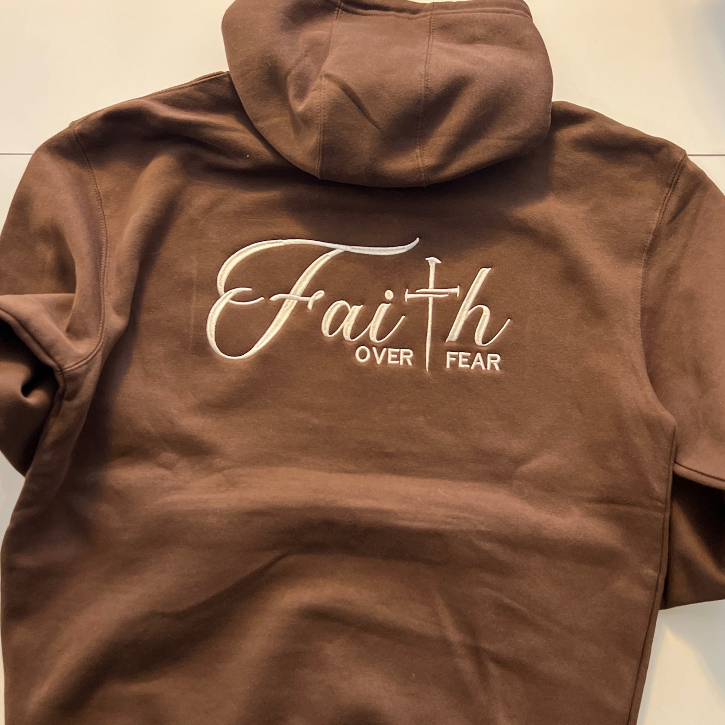 Faith Over Fear Hoodie & Crewneck Sweatshirt – Inspirational Christian Apparel
