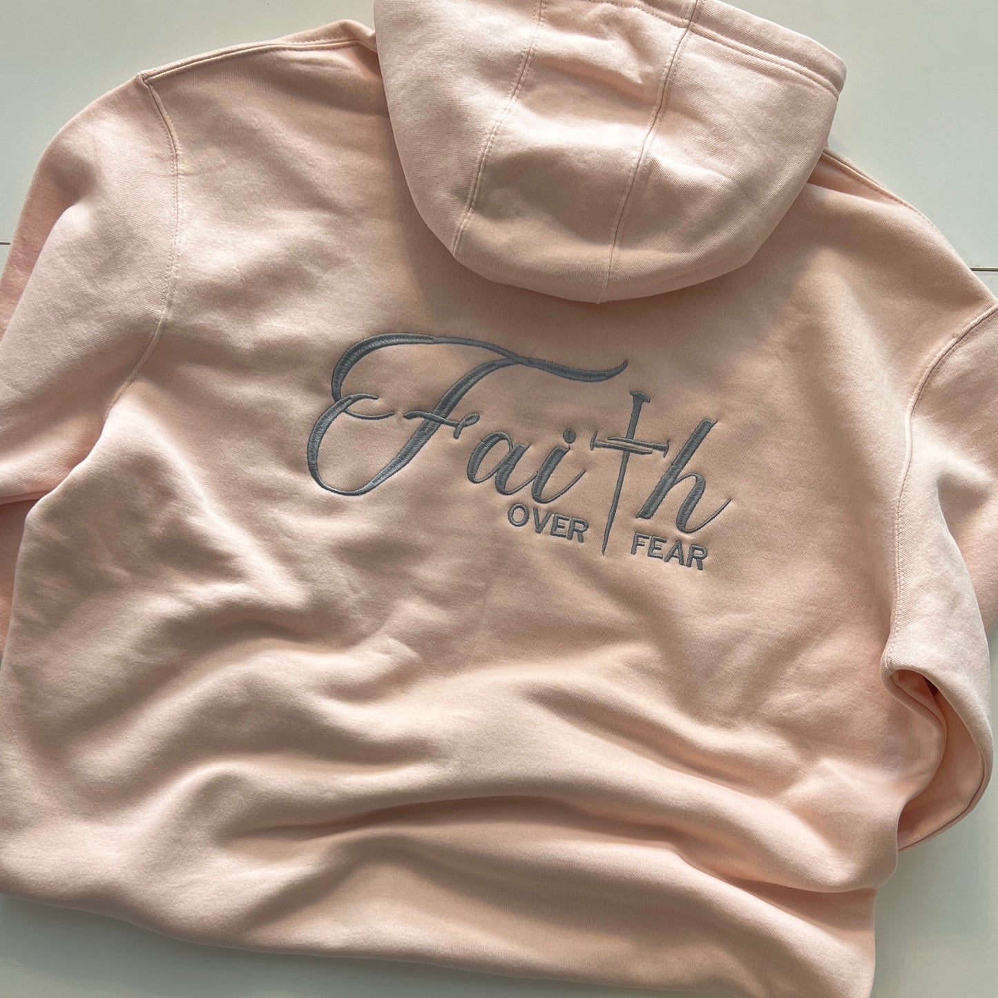 Faith Over Fear Hoodie & Crewneck Sweatshirt – Inspirational Christian Apparel