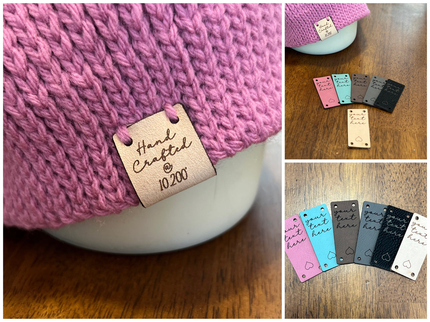 Genuine and Faux Leather Tags for Handmade Items