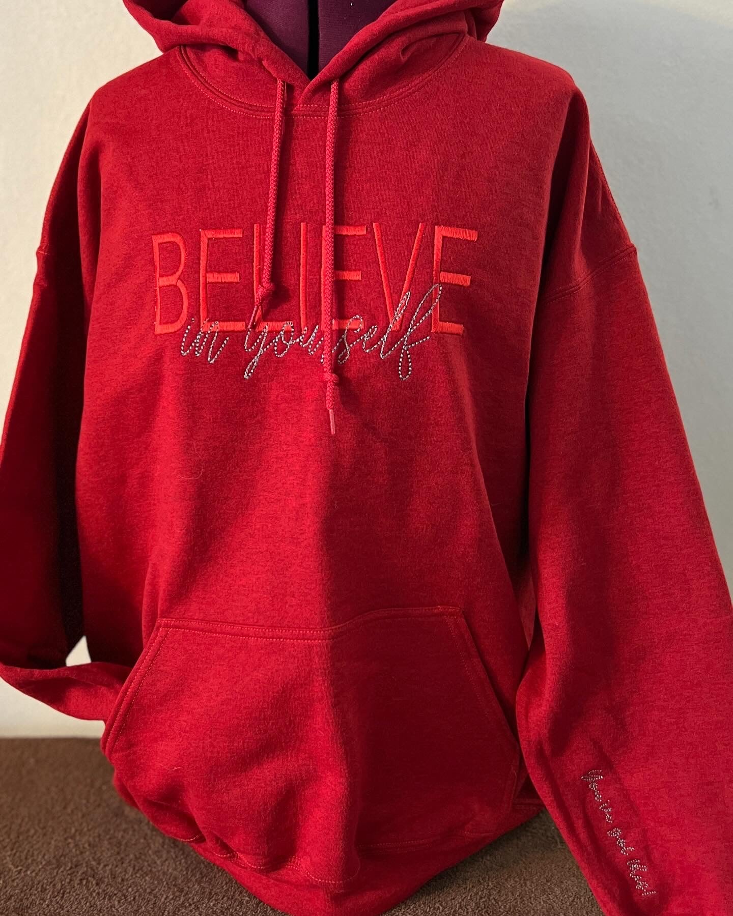Believe In Yourself Embroidered Shirt – Motivational Apparel for Daily Inspiration
