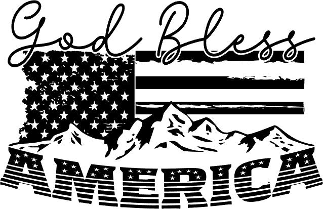 AMERICA - Engraved Glass Can