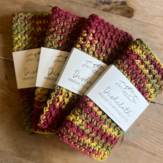 Hand Crocheted 100% Cotton Dishcloth