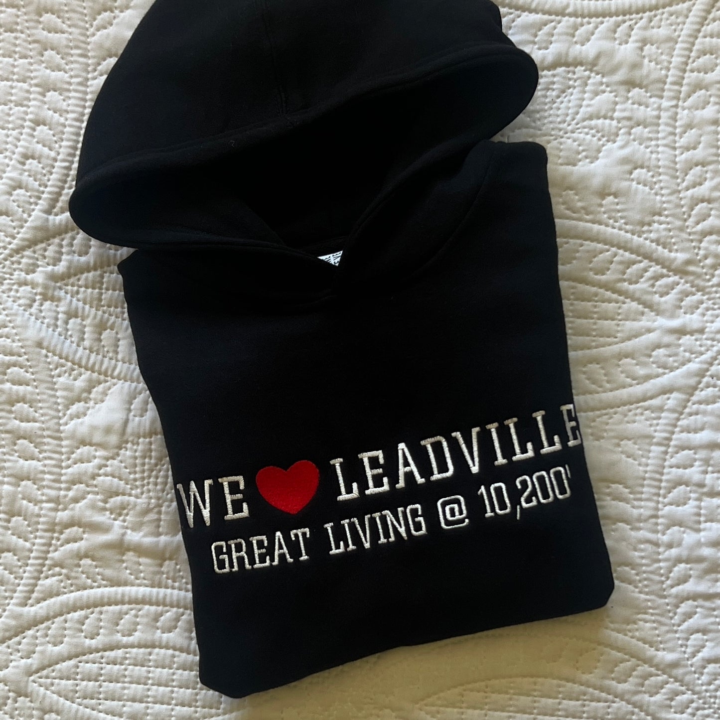 We ❤️ Leadville – Great Living @ 10,200′ Hoodie