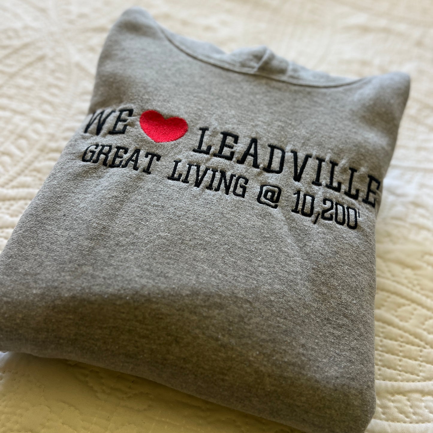 We ❤️ Leadville – Great Living @ 10,200′ Hoodie