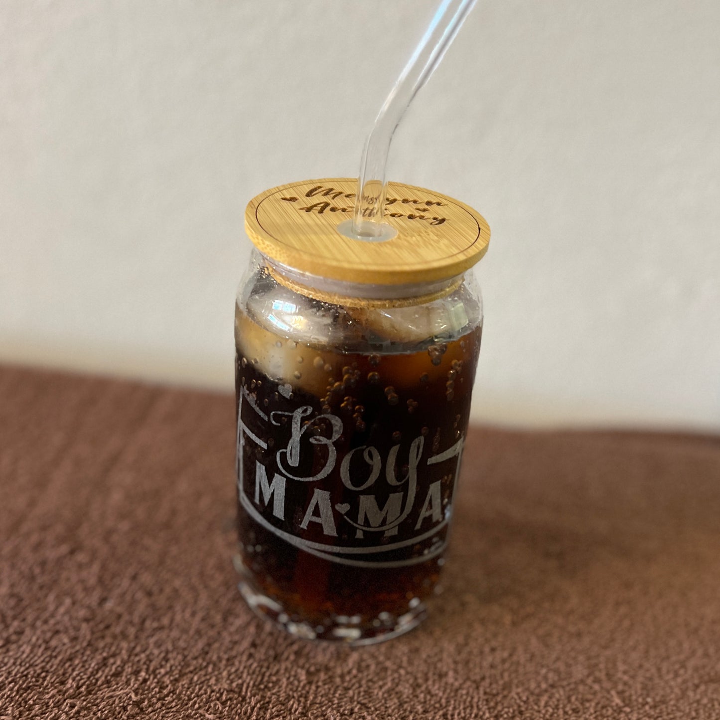 Boy Mama - Glass Can Tumbler