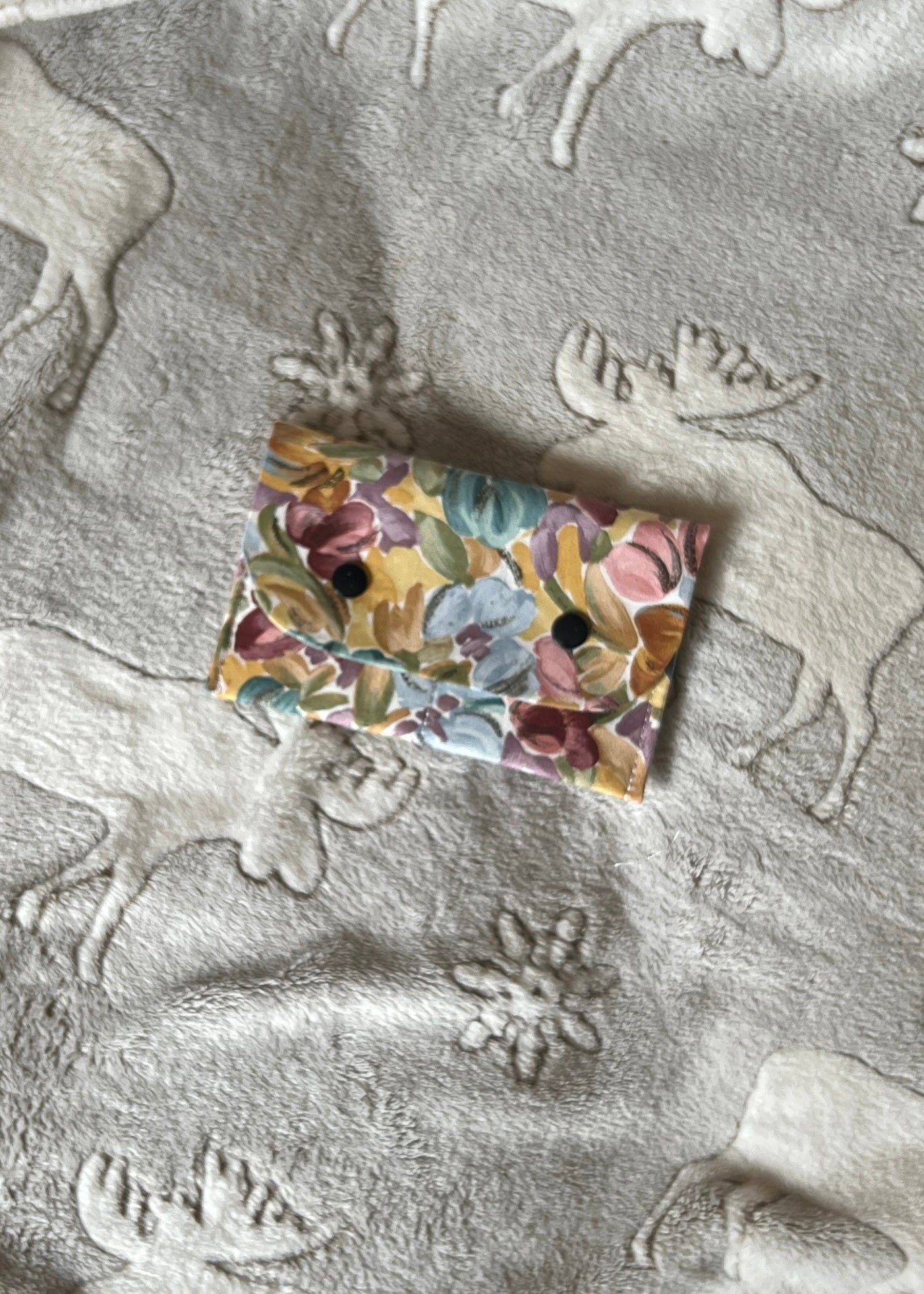 Pastel Floral Small Wallet – Mini Card Holder & Pouch