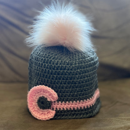 Toddler Gray/Pink Colorado Beanie