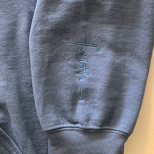 Faith Embroidered Top – Inspirational Christian Apparel for Everyday Wear