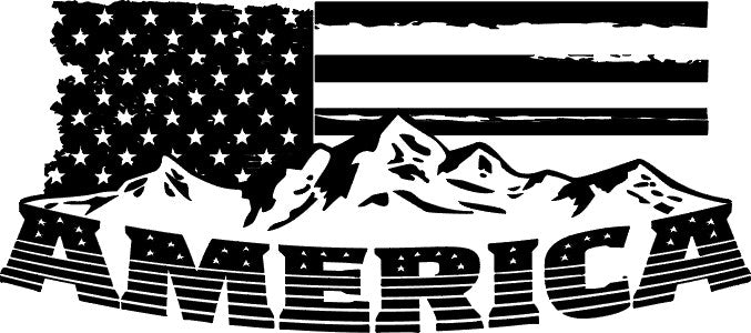 AMERICA - Engraved Glass Can
