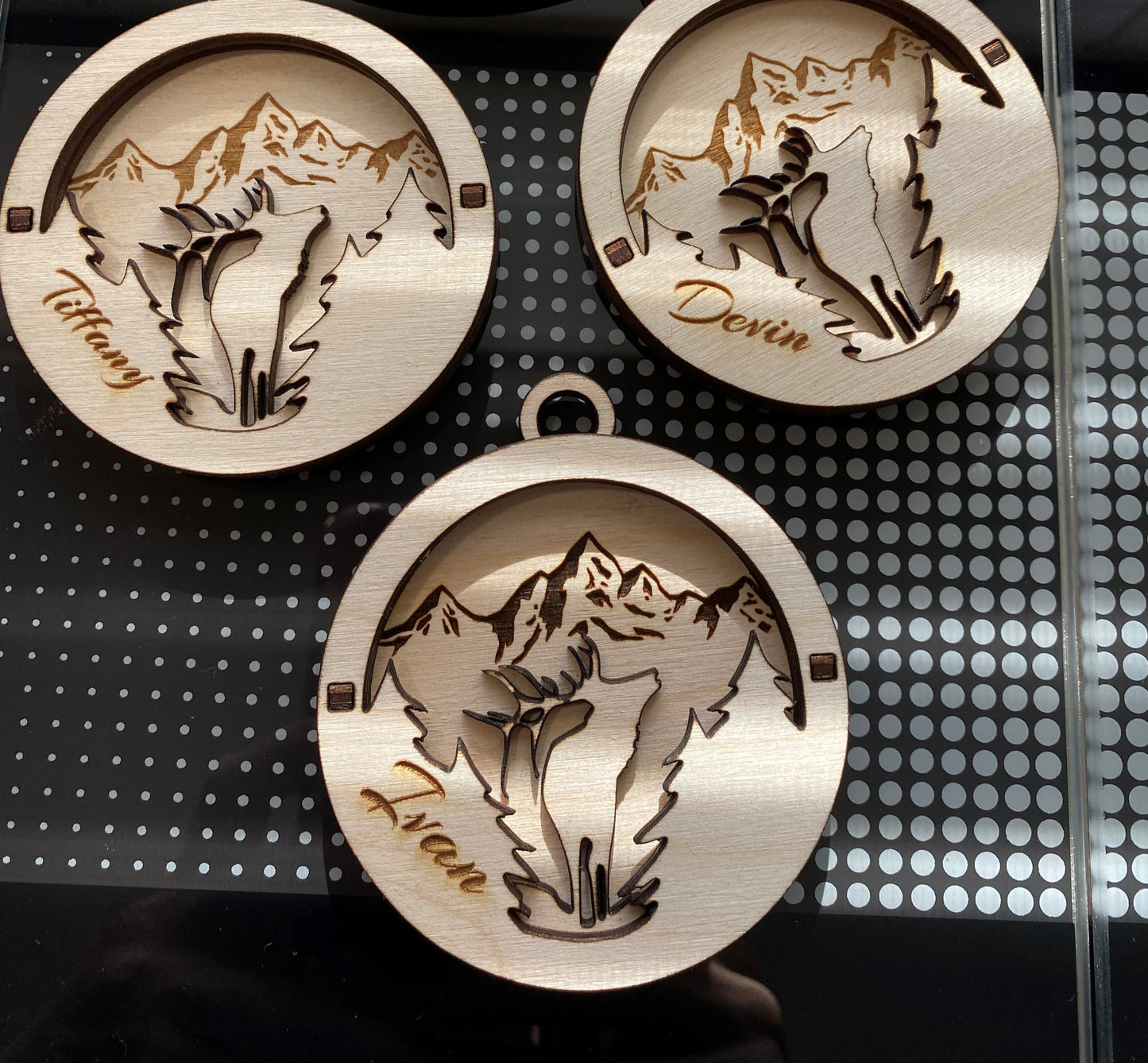 Personalized-Christmas Ornament- 3D Wood