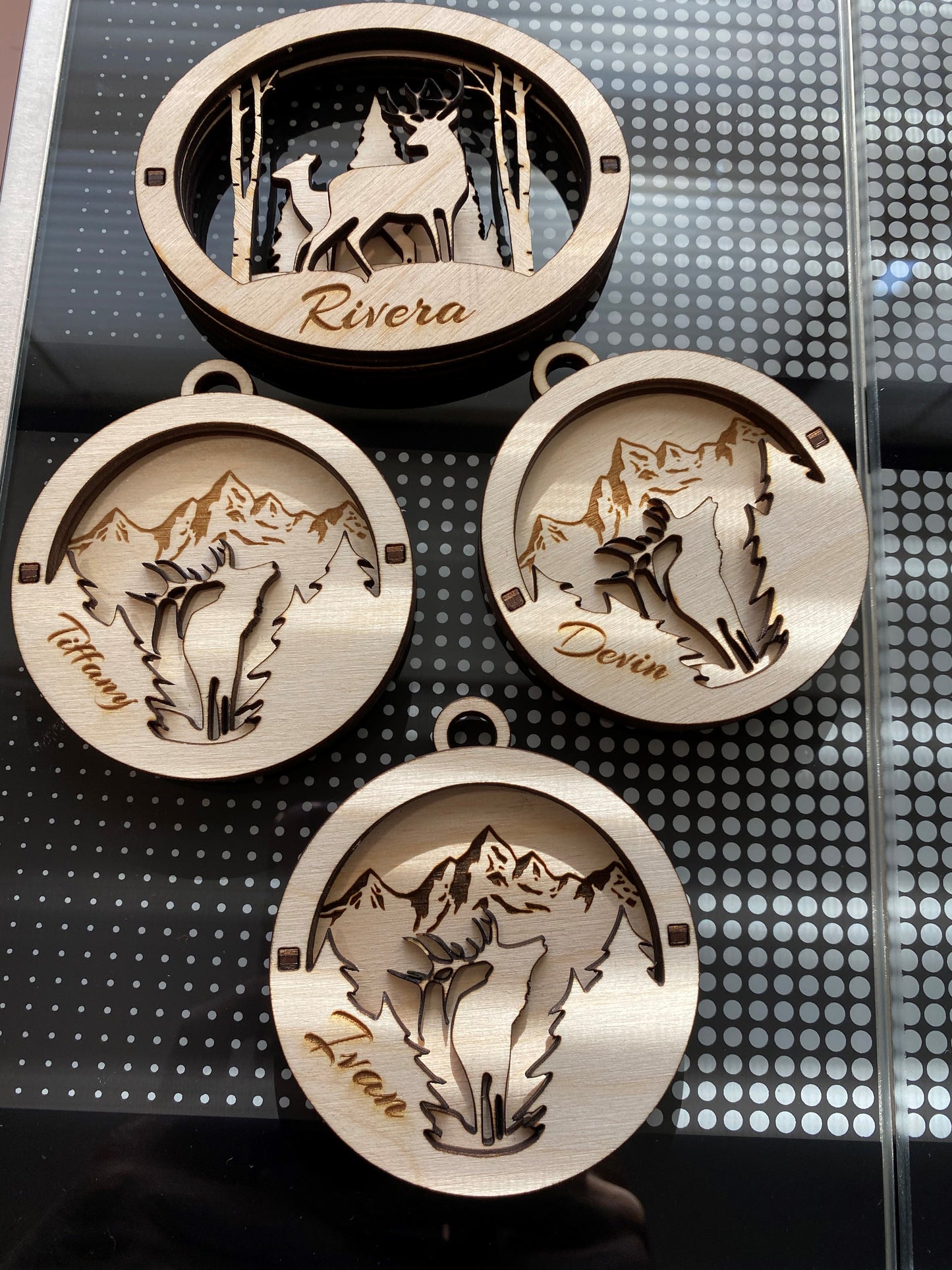 Personalized-Christmas Ornament- 3D Wood