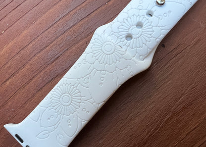 Floral - Silicone Watch Band