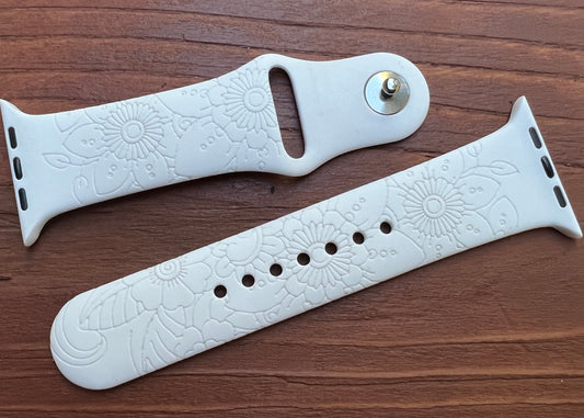 Floral - Silicone Watch Band