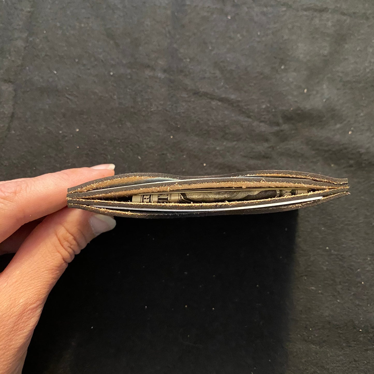 Hand Stitched Minimalist Card Sleeve