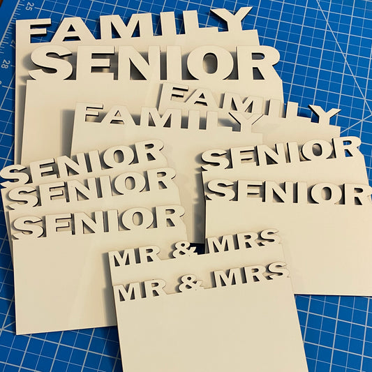 MR & MRS Photo, Sublimation BLANK-Unisub Hardwood/One Sided