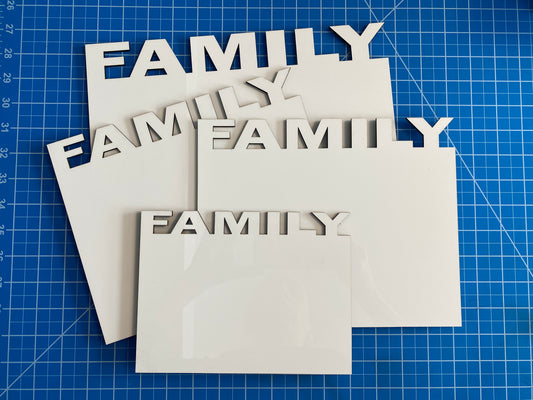 FAMILY Photo, Sublimation BLANK-Unisub Hardwood/One Sided