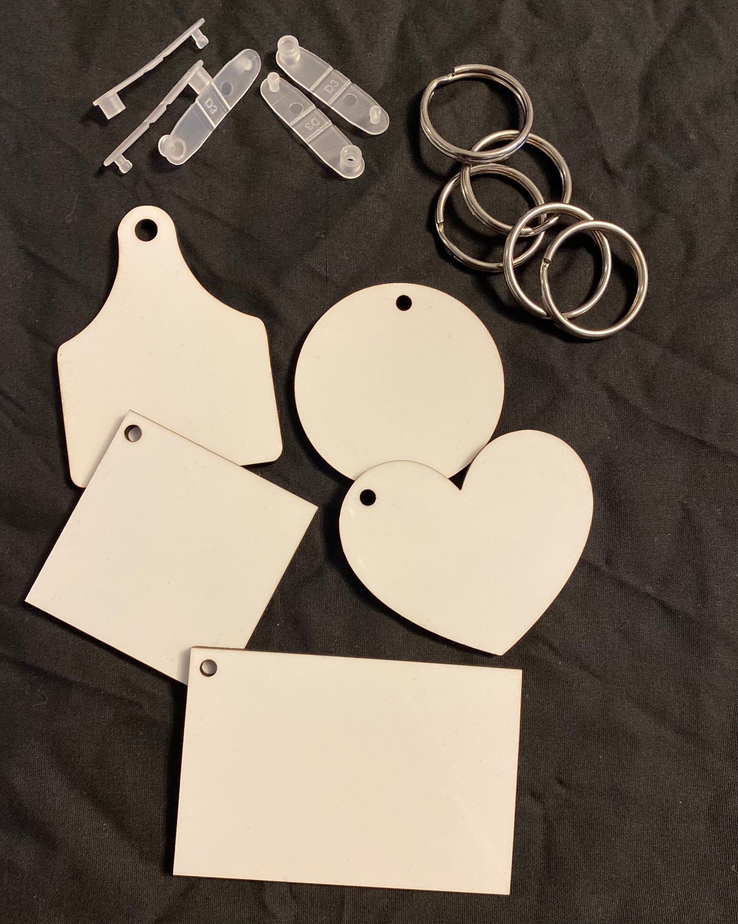 Key chain Pack-VERITY PACK, Sublimation BLANK-Unisub Hardwood/One Sided
