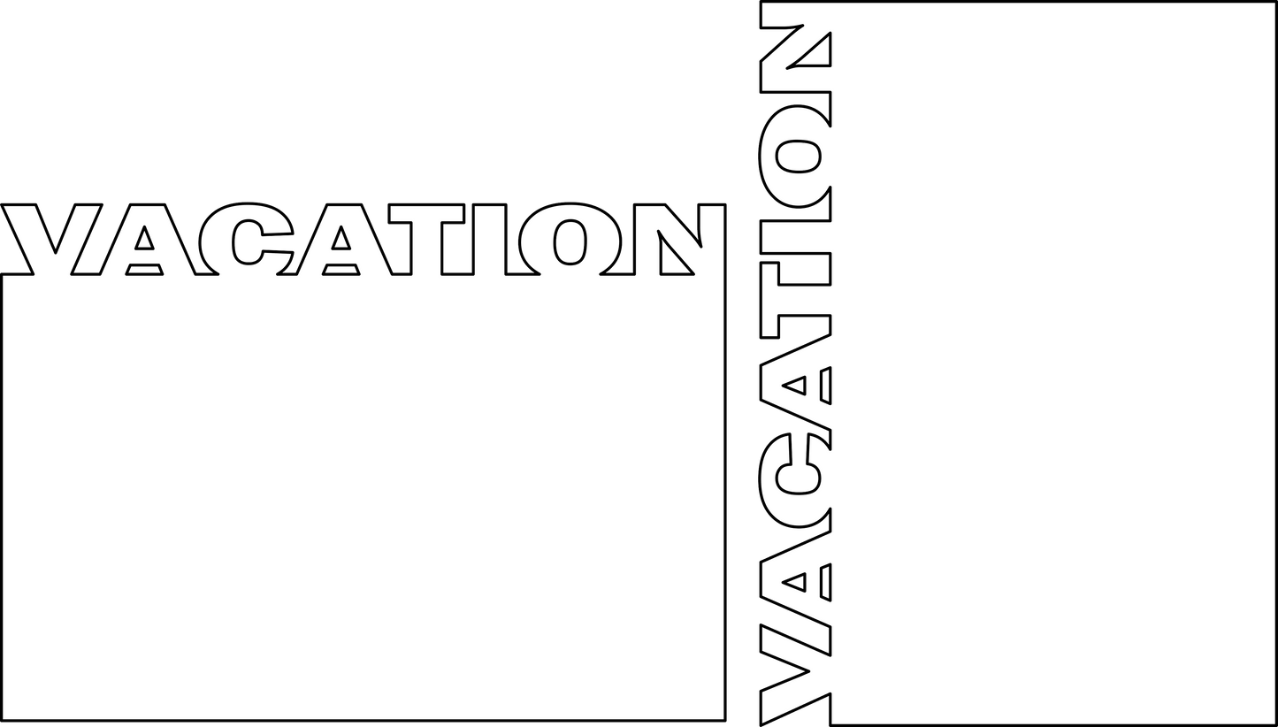 VACATION Photo, Sublimation BLANK-Unisub Hardwood/One Sided