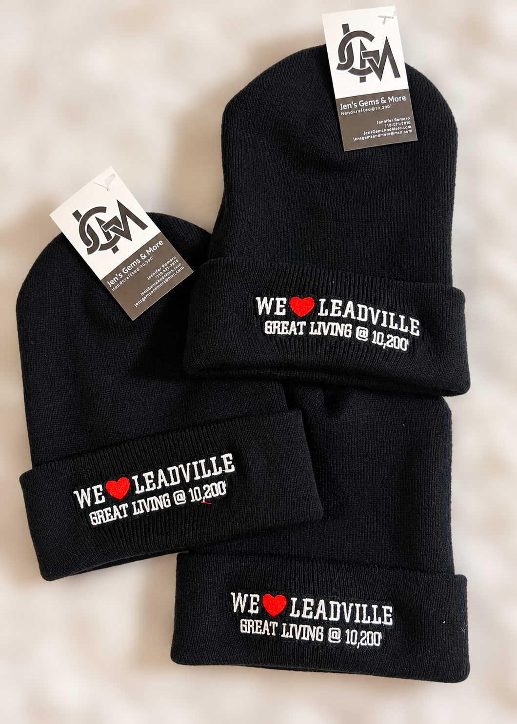 WE ❤️ LEADVILLE EMBROIDERED BEANIE