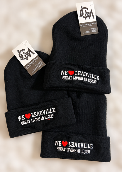 WE ❤️ LEADVILLE EMBROIDERED BEANIE
