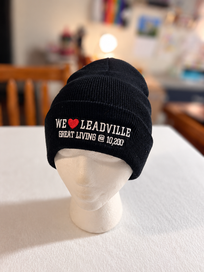 WE ❤️ LEADVILLE EMBROIDERED BEANIE