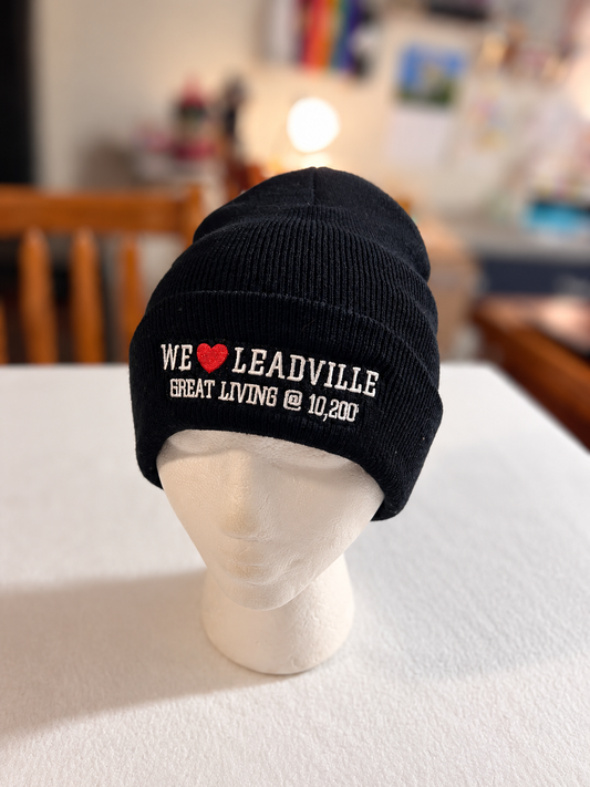 WE ❤️ LEADVILLE EMBROIDERED BEANIE
