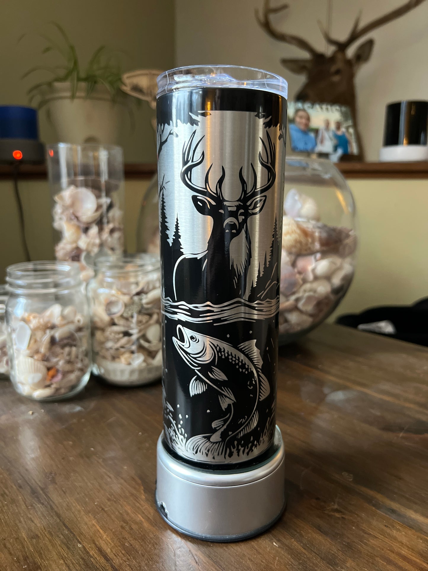 Wilderness Duo – 20oz Laser Engraved Skinny Tumbler