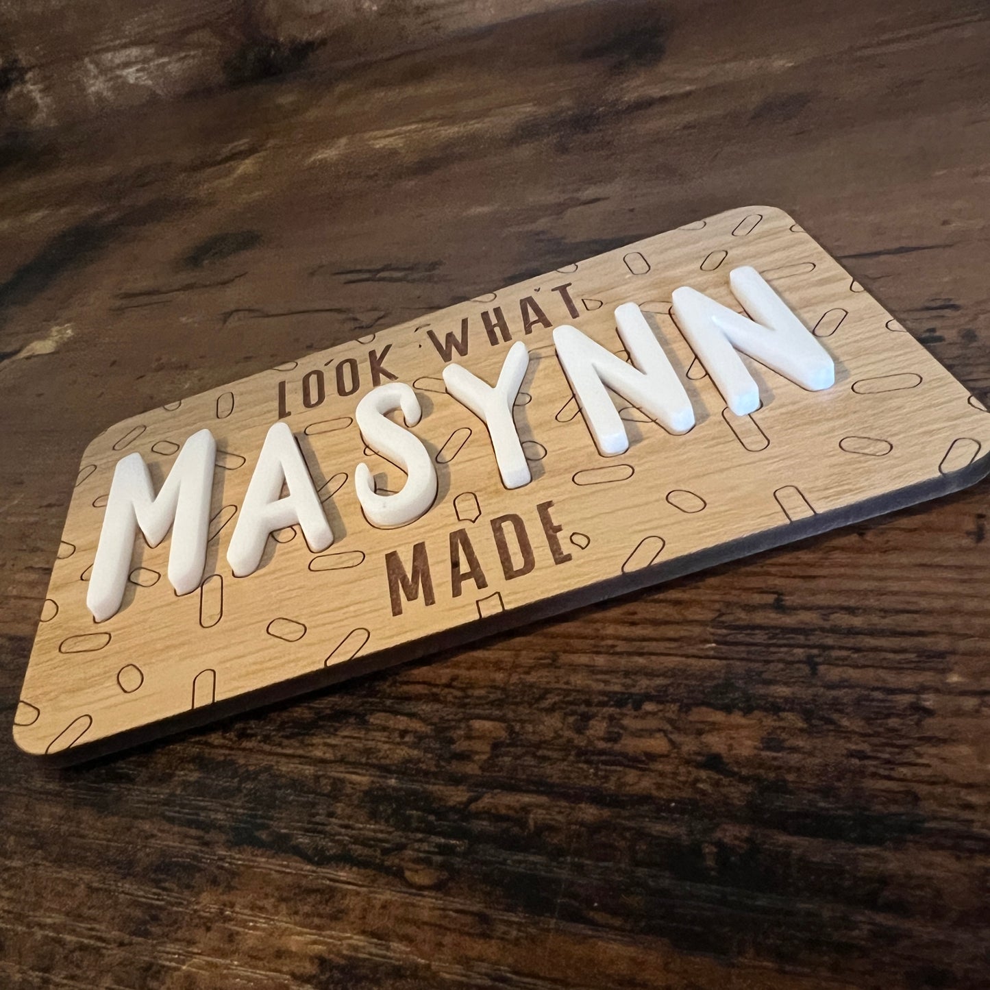 Personalized Masterpiece Magnet – Custom 3D Name