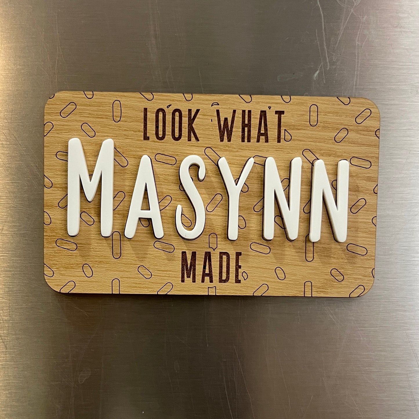 Personalized Masterpiece Magnet – Custom 3D Name