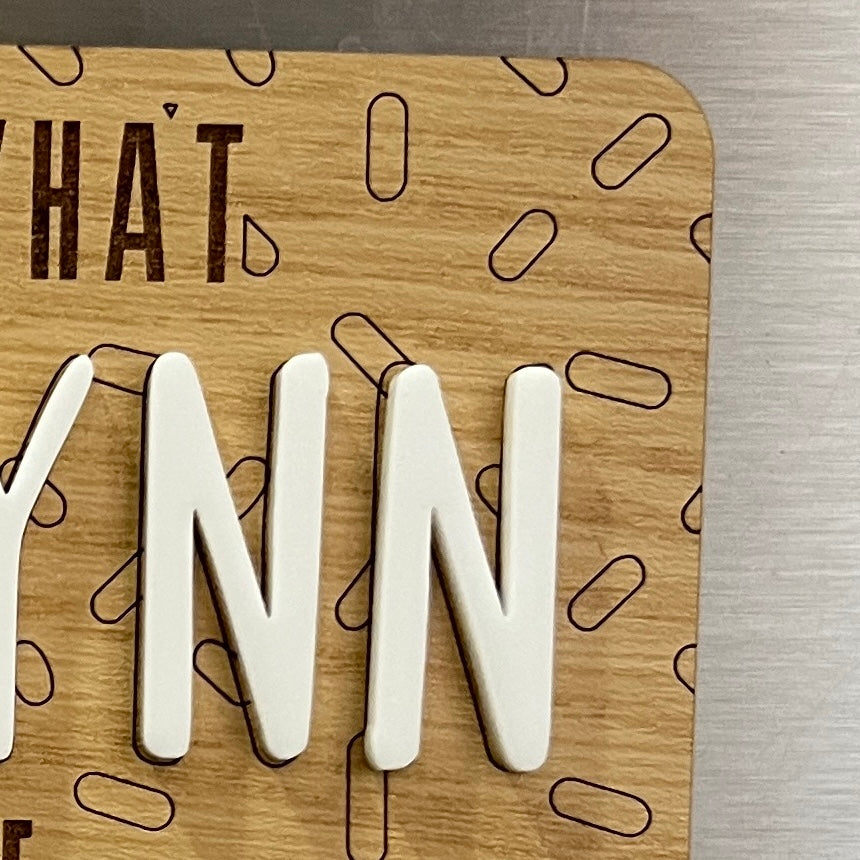 Personalized Masterpiece Magnet – Custom 3D Name