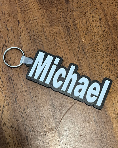 Custom 3D Name Keychain & Backpack Tag – Personalized