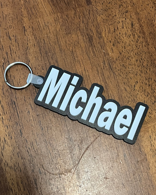 Custom 3D Name Keychain & Backpack Tag – Personalized