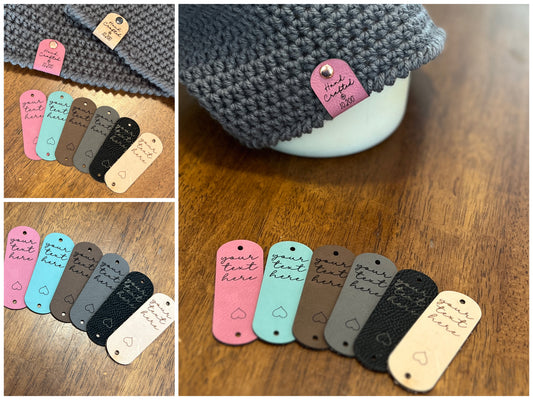 Genuine and Faux Leather Tags for Handmade Items