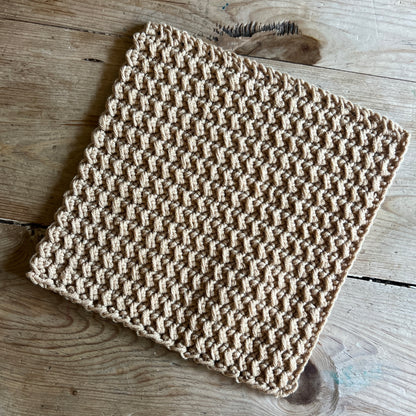 Hand Crocheted Cotton/Acrylic Blend Washcloth