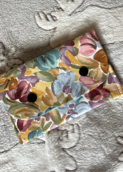 Pastel Floral Small Wallet – Mini Card Holder & Pouch