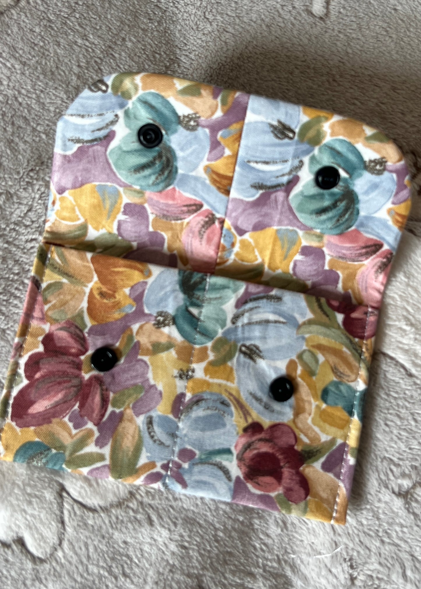 Pastel Floral Small Wallet – Mini Card Holder & Pouch
