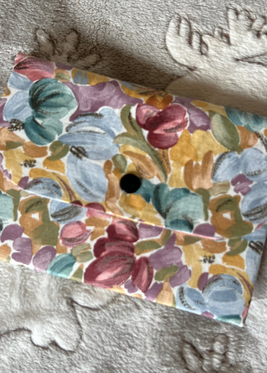 Pastel Floral Large Wallet – Spring Garden Clutch Organizer
