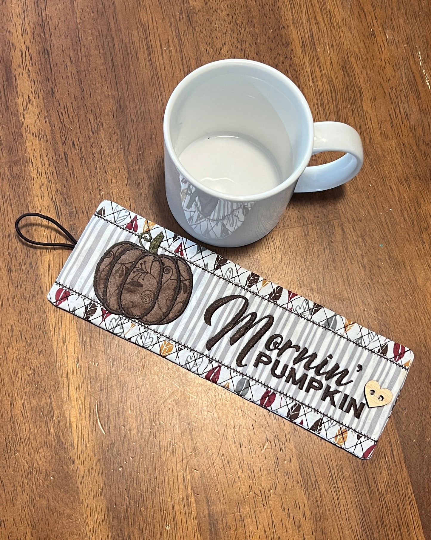 Mornin' Pumpkin Mug Wrap – Fall Mug Cozy