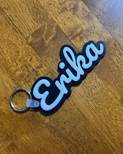 Custom 3D Name Keychain & Backpack Tag – Personalized
