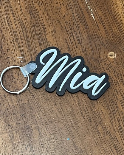 Custom 3D Name Keychain & Backpack Tag – Personalized