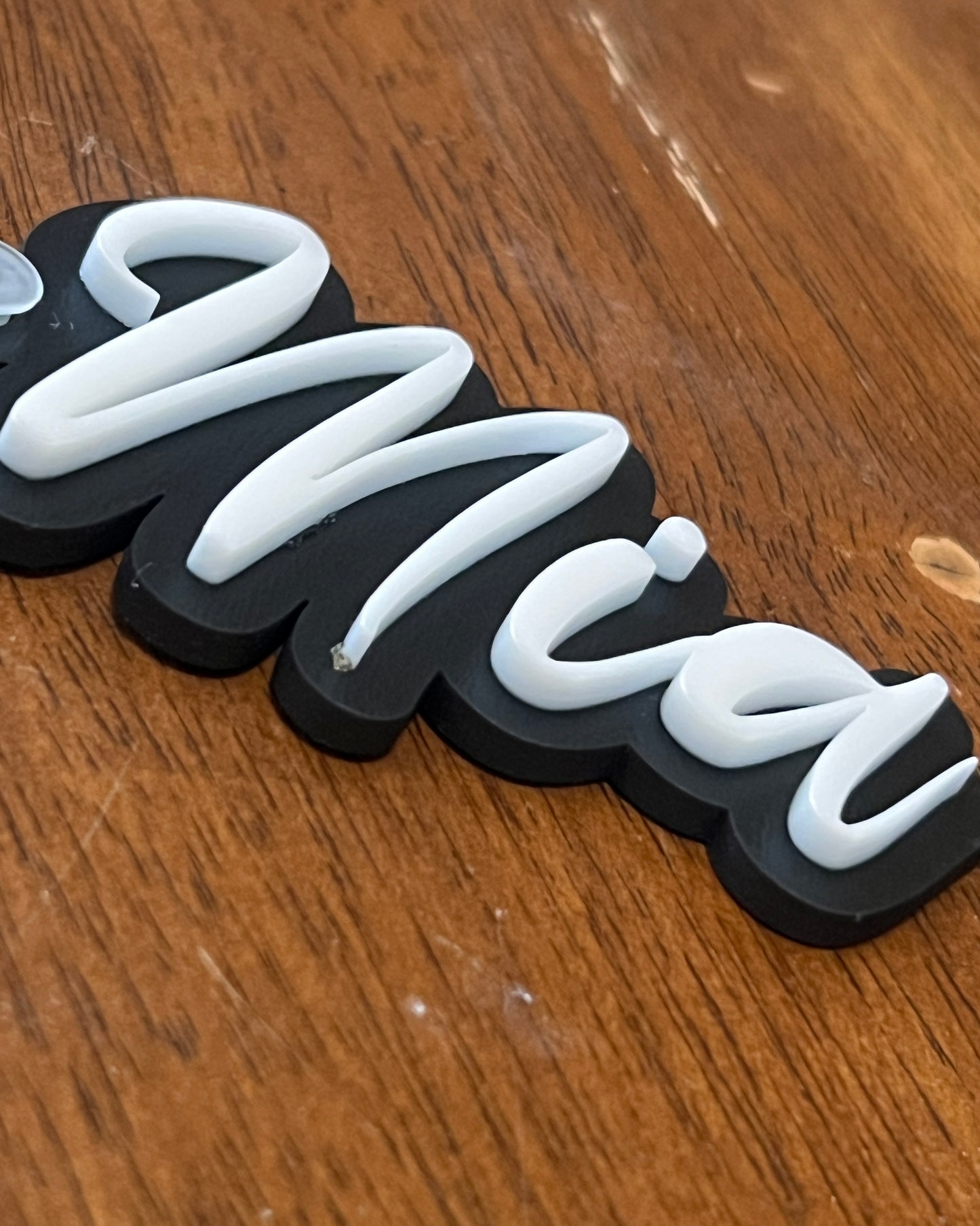 Custom 3D Name Keychain & Backpack Tag – Personalized