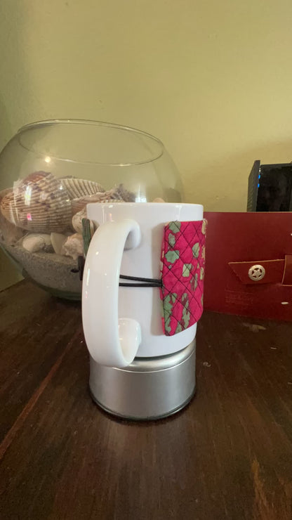 CLASSIC - Pink & Green  Mug Wrap – Fall Mug Cozy