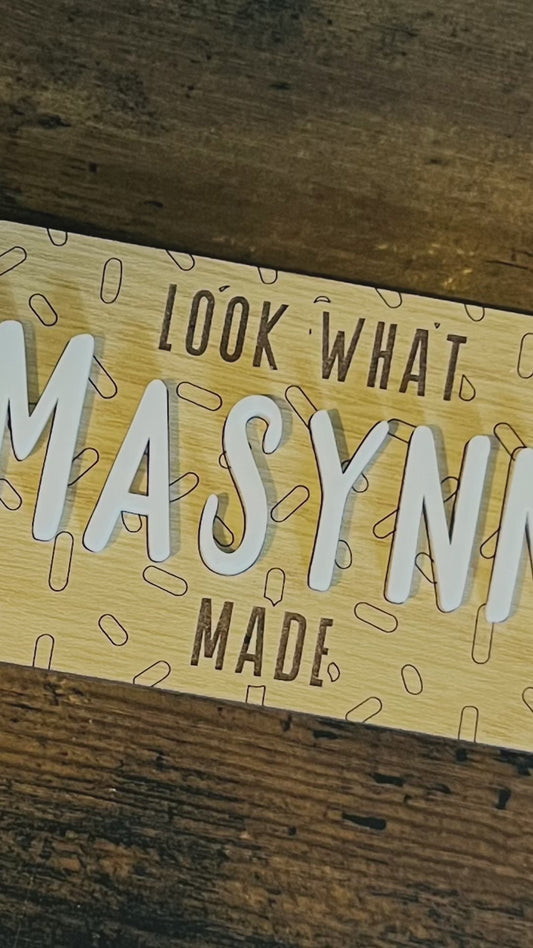Personalized Masterpiece Magnet – Custom 3D Name