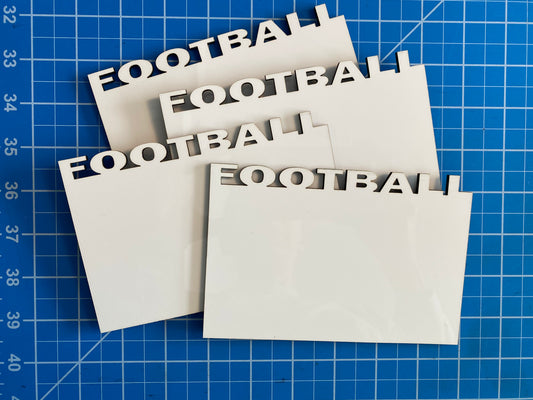 FOOTBALL Photo, Sublimation BLANK-Unisub Hardwood/One Sided