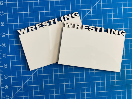 WRESTLING Photo, Sublimation BLANK-Unisub Hardwood/One Sided